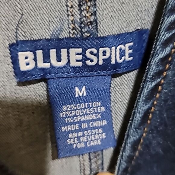 Blue Spice Blue Denim Sleeveless Dress Sz Medium - Picture 9 of 9